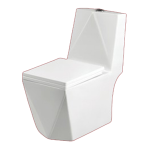 One Piece Toilet Water Closet Sanitary Ware Ceramic Modern Design Includes <b>Buffer</b> Cover Plate - Product Image 4
