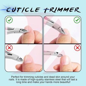 ที่ตัดเล็บด้ามจับสีชมพู, ผลิตภัณฑ์อินเทรนด์ล่าสุด ที่ตัดหนังกำพร้า ใบมีดสแตนเลสคมกริบ อุปกรณ์ทำเล็บมือและเล็บเท้าเพื่อความงาม - Product Image 6