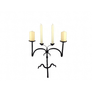 เชิงเทียนเหล็ก 3 แขน สีดำ สำหรับตกแต่งบ้าน เชิงเทียนตั้งพื้น - Product Image 3