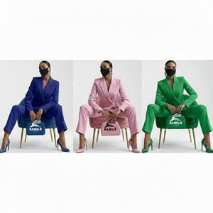 Blazer de Mujer de Último Diseño, Color Sólido, Manga Larga, Botón Único, Blazers de Oficina para Damas, Traje de Mujer, Chaquetas de Negocios para Mujer - Product Image 1