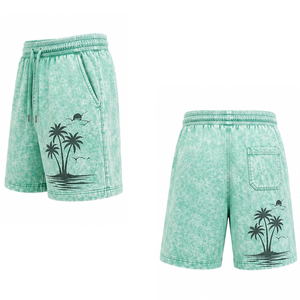 <b>Men</b> Acid Wash <b>Shorts</b> <b>Fleece</b> Wholesale Workout Cotton Streetwear Athletic Pocket Relaxed Custom Fitness Summer Drawstring Vintage - Product Image 5