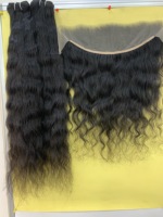 Extensions de cheveux naturels non traités, ondulés, vierges, indiens, qualité Remy, double trame, fabriquées à la machine, par Excellence Hair Factory