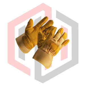 Guantes de Cuero Dividido para Trabajo Pesado de 26 cm, Personalizables, Resistentes a Desgarros, Transpirables, Antiestáticos, Sin Silicona, Sin Polvo, para Bomberos - Product Image 3