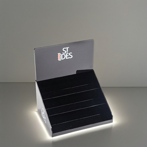 Support de présentation cosmétique créatif en acrylique recyclable – Étagère de rangement moderne pour maquillage sur comptoir - Product Image 4