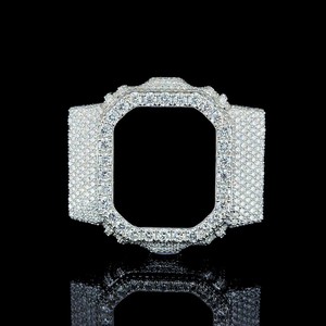 Kit de Bisel para Reloj con Diamantes Cultivados en Laboratorio de Alto Brillo y Estilo Cristalino, con Diseño de Acero Inspirado en la Moda Urbana de Lujo - Product Image 3