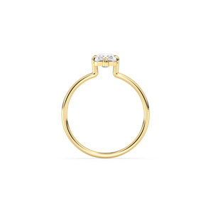 Anillo de compromiso de diamantes cultivados en laboratorio HPHT CVD de oro amarillo macizo de 14 quilates, precio mayorista REYES, para mujer, joyería fina de lujo. - Product Image 5