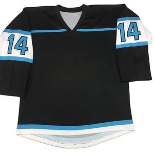 Maillot de hockey sur glace unisexe de haute qualité personnalisable avec logo brodé ou imprimé sur toute la surface par sublimation - Product Image 1