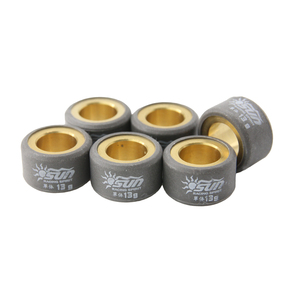 Rodillos de CVT SUN Racing BEAT Fi / GY6 13G 18x14mm, Nuevos, 6 Piezas/Juego, Transmisión de Scooter de Taiwán, Enganche Suave - Product Image 6