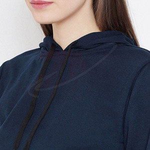 Fabricants de vêtements, sweats à capuche sur mesure grande taille pour femmes, sweats à capuche en molleton de haute qualité 100% coton, sweats à capuche courts pour femmes, streetwear - Product Image 4