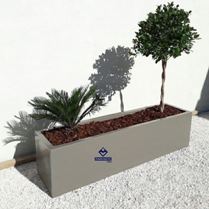 Nouvelle Jardinière Rectangulaire en FRP 2026 – Pot de Jardin Extérieur Moderne avec Revêtement Poudré et Design Minimaliste - Product Image 1