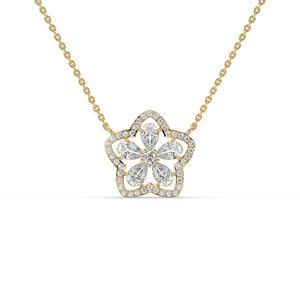 Colgante de Plata 925 con Diamante Cultivado en Laboratorio de 2 Quilates, Corte Pera, Estilo Único, Ligero y Minimalista, Certificado IGI, para Mujer - Product Image 3