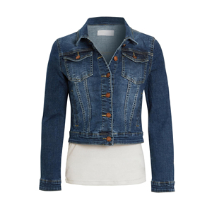 Wholesale Custom Women's <b>Cropped</b> <b>Denim</b> <b>Jacket</b> New Fancy Super <b>Cropped</b> Black Plain Jeans <b>Jacket</b> Wool Lining Short Length Ladies - Product Image 5