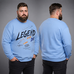 Sweat-shirt imprimé personnalisé grande taille à manches longues pour homme – Pull en molleton French Terry pour l'hiver - Product Image 3