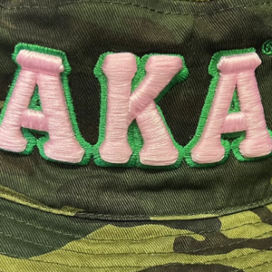 AKA <b>Camo</b> Bucket Hat Pink Embroidered Letter Camouflage Cotton Outdoor <b>Cap</b> Adjustable Casual Fashion Streetwear Hat for Men Women - Product Image 6