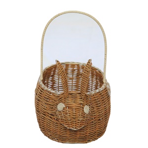 Panier de rangement en rotin tissé à la main, dernière conception, fabricant et exportation de l'inde - Product Image 2