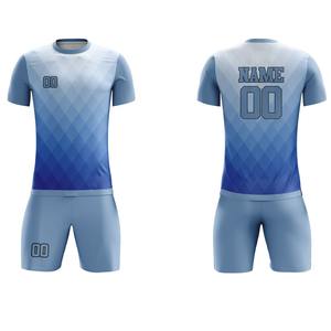 Uniforme de Fútbol Personalizado de Manga Corta, 100% Poliéster, Protección UV, Alta Calidad, Transpirable, Secado Rápido, Antibacterial, para Verano - Product Image 4
