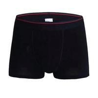 Boxers amples en coton tricoté sans couture pour hommes, couleur unie, taille mi-haute, confortables pour le sommeil, sous-vêtements, vente en gros OEM, personnalisables