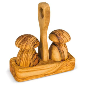 Wooden Salt Pepper Shaker For Kitchen Counter Organization And Stylish Dining Table <b>Spice</b> <b>Storage</b> Solution - Product Image 1