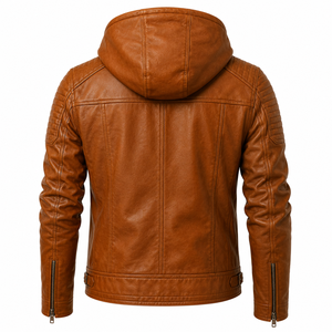 Premium <b>Mens</b> Genuine Leather Biker <b>Jacket</b> OEM Private Label Motorcycle Outerwear Manufacturer Wholesale Fashion Apparel Supplier - Product Image 2