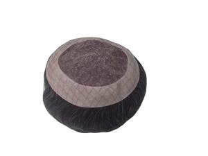 Meilleure vente au Bangladesh : Perruque toupet en cheveux naturels gris, ondulés, doux, mono, prothèse capillaire, cheveux indiens, imperméable, style vague profonde lâche - Product Image 3
