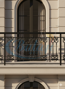 Modern Heavy Heavy Duty <b>Cast</b> Iron Sand Mould Balcony Grill Super Shot Blasted Surface Finish Secure Balcony Stair Railing <b>Pan</b>... - Product Image 2