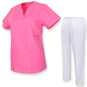 Blouse médicale zippée pour femme, qualité supérieure, vente en gros, détection d'aiguilles, en tricot Spandex/Polyester - Product Image 3