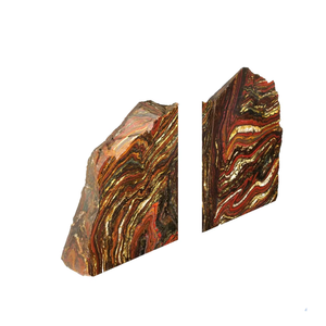 Matériaux de pierres précieuses de haute qualité, serre-livres en œil de tigre, pierre naturelle brute, minéraux, cristal pour la décoration, vente en gros - Product Image 2