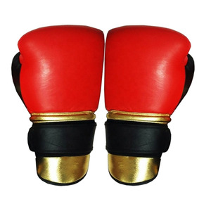 Professional Adult Fight Boxing Gloves 8 oz 10 oz Full Finger Hook <b>Loop</b> Closure Cowhide Leather Manufacturer Supplier Wholesale - Product Image 3