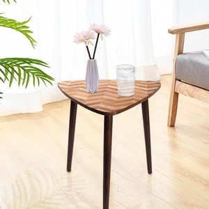 Mesa de Centro, Mesa Auxiliar, Mesa de Madera con 3 Patas y Diseño Triangular 21x22 - Mesa de Estilo Moderno para Sala de Estar, Uso Doméstico - Product Image 4