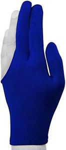 Guante de nailon de tres dedos, elástico, azul, apto para billar, snooker, uso con taco de billar, unisex, para mano izquierda o derecha - Product Image 2