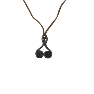 Colgante de Hierro Forjado a Mano Estilo Gótico Oscuro, Amuleto de Serpiente de Acero Forjado Vintage, Cordón de Cuero, Joyería Masculina - Product Image 4