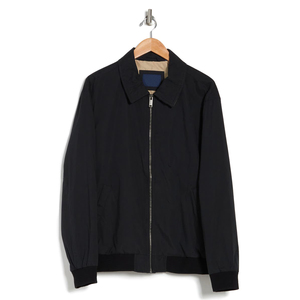Chaqueta Bomber de Poliéster Gris Oscuro para Hombre con Cierre de Cremallera, Cuello Camisero, Estilo Casual, Ropa de Otoño - Product Image 4