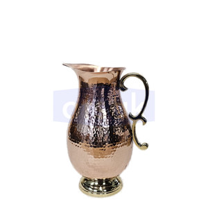 Jarra Tradicional Clásica Ecológica de Cobre Puro con Asa para Hidratación Diaria, Bienestar y Cenas Elegantes - Product Image 1