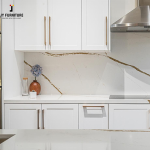 JY Vietnam estilo europeo tablero de melamina contrachapado gabinetes de cocina precio competitivo listo ensamblar incluyendo bisagra contra salpicaduras - Product Image 2