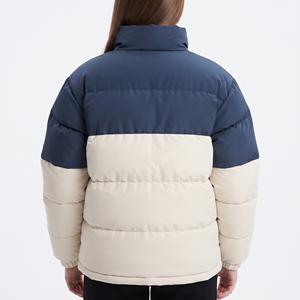 Chaqueta Acolchada Transpirable para Mujer con Bloques de Color, Cuello Alto, Manga Larga, Cálida para Invierno y Actividades al Aire Libre - Product Image 2