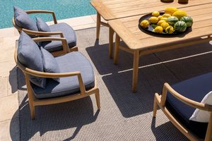 Conjunto de Sillas de Jardín Modernas de Madera de Teca, Muebles de Patio para Conversación, Proveedor de Indonesia, Asientos de Jardín de Madera Sólida - Product Image 2