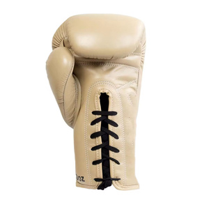 Guantes de boxeo de cuero puro con logotipo personalizado de alta calidad a precio mayorista RTS, guantes profesionales para entrenamiento y sparring AS-BG-4768 - Product Image 2