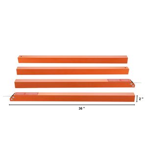 Rampa de asistencia para portón trasero de remolque de doble cara de alta resistencia, capacidad de carga de 360 lb, para remolques utilitarios de 10 pies - Product Image 2