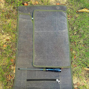 Wholesale genuine leather <b>tool</b> <b>roll</b> organizer bags custom logo supplier OEM premium portable storage export in wholesale price - Product Image 5