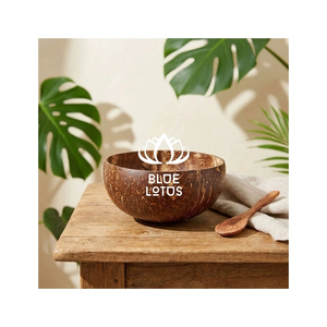 ENVÍO EN EL MISMO DÍA, Tazón de Cáscara de Coco, Vajilla Ecológica para Servir Frutas y Ensaladas, con Material Limpio para Exportación - Product Image 1