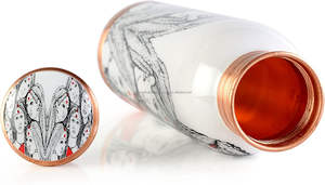 Botella de Agua de Cobre Impresa, Botella Ayurvédica Premium para una Hidratación Saludable y un Uso Diario Elegante - Product Image 3
