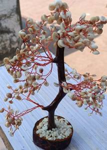 Fabriqué à la main Transparent Chakra Gemstone Bonsai Sculpture Arbre de cristal naturel pour la maison et le décor spirituel Feng Shui Inde - Product Image 6