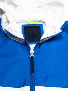 Custom Two Tone Colors Men's Hooded Windbreaker <b>Jacket</b> Fully Customize Nylon Fabric Zipper Style <b>Rain</b> <b>Jacket</b> for Outdoor Use - Product Image 3
