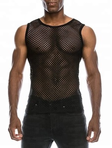 2026 New Custom Logo Breathable 100% Cotton Gym Sleeveless Mesh Tank Top for Men-Workout Muscle <b>Stringer</b> Bodybuilding <b>Vest</b> - Product Image 3