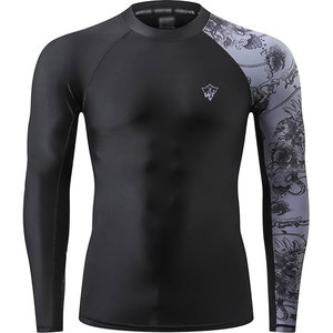 Compression Rash Guard With Lightweight Fabric And Moisture Control Designed For Training Martial Arts And Outdoor Sports - Product Image 1