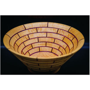 Tazón de Madera Ecológico para Servir, Tazones de Madera Geométricos Decorativos al por Mayor, Tazón de Madera Único para Ensaladas, Cesta de Frutas, Plato de Madera - Product Image 1
