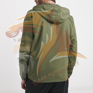 Veste coupe-vent légère et imperméable pour homme, écologique, avec logo personnalisé sur le devant, style streetwear - Product Image 2