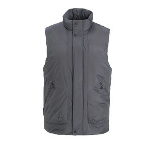 เสื้อกั๊กพัฟเฟอร์คุณภาพสูงแบบกำหนดเองสำหรับผู้ชาย อุ่นสบาย สไตล์สตรีทแฟชั่น ผลิตจากโพลีเอสเตอร์เนื้อนุ่ม วัสดุสั่งทำพิเศษ แบบไม่มีแขน - Product Image 1