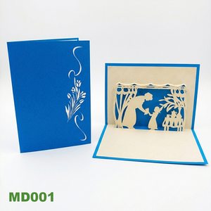 การ์ดของขวัญวันแม่แบบกำหนดเอง ปี 2026 การ์ดอวยพร 3 มิติ ป๊อปอัพ พิมพ์ UV ลายดอกไม้ตัดด้วยเลเซอร์ ทำมือ เป็นมิตรกับสิ่งแวดล้อม สำหรับคุณแม่ - Product Image 4