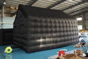 Thương mại màu đen xách tay LED Disco chiếu sáng di động Câu lạc bộ đêm Lều Inflatable Cube Đảng Lều Inflatable hộp đêm ngoài trời lều - Product Image 4